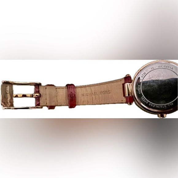 Michael Kors Red & Gold Mini Parker Red Dial Ladies Watch MK6451 Stunning! - Picture 10 of 16